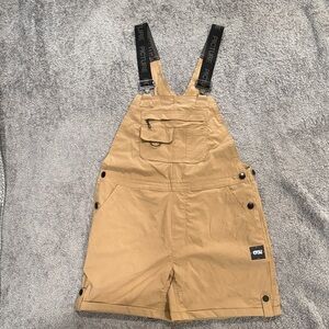 Picture Overalls Shortalls in Tan